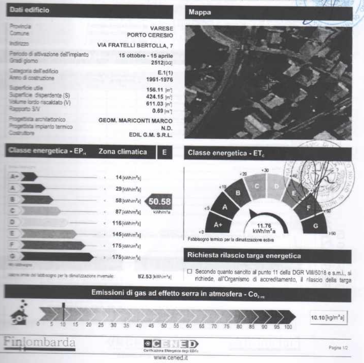 Attestato di prestazione energetica